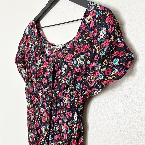 NC 17 by Danielle Karen Vintage 90s Floral Button Up Mini Dress - Picture 5 of 9